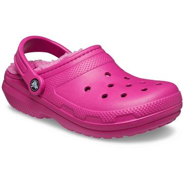 Crocs Classic Lined Men's Clogs Pink | Australia 0816PJJQ